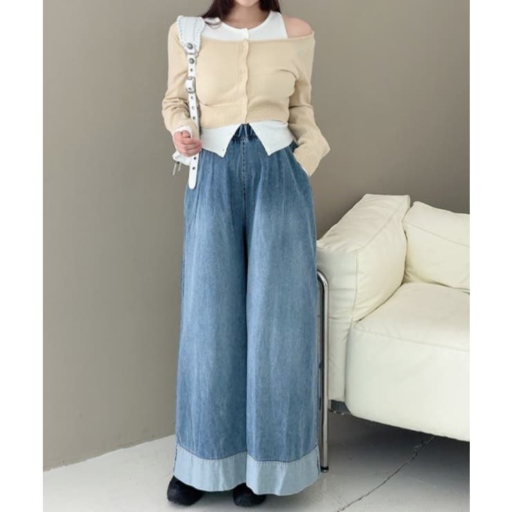 切り替えデニムワイドパンツ | Ulysses | 詳細画像5 