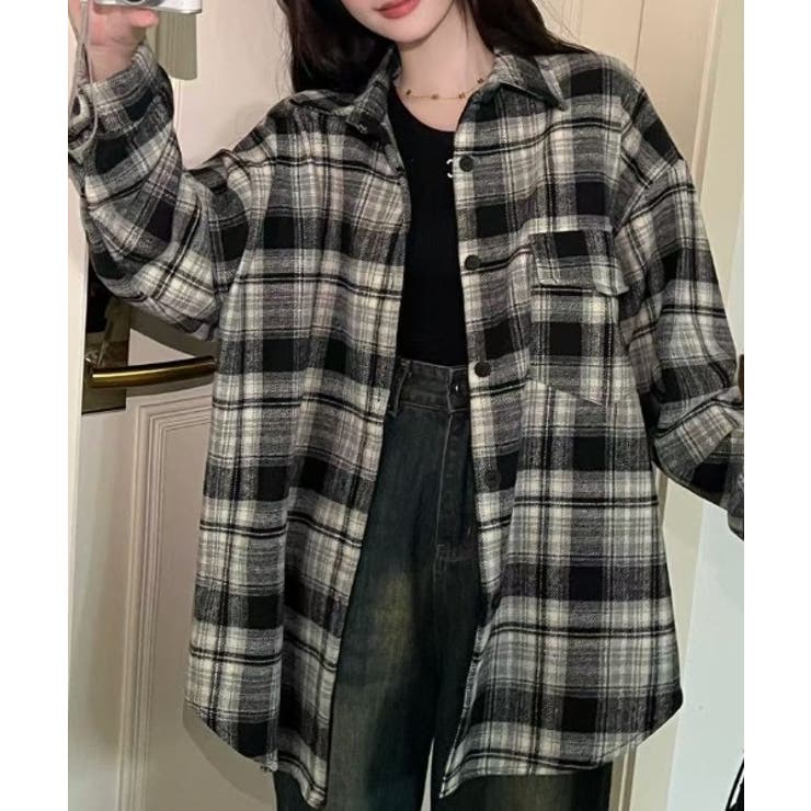 ブラック | ボタンダウンチェック柄ボタンでジャケット | Ulysses