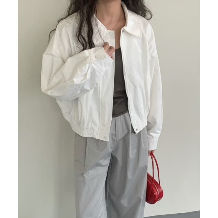 ホワイト | 襟付きジップスジャケット | Ulysses