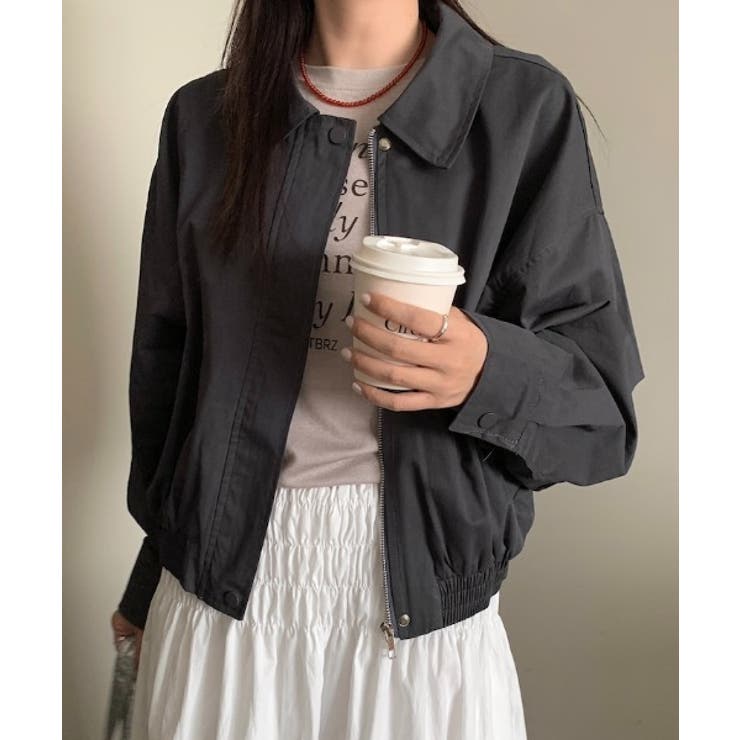 ダークグレー | 襟付きジップスジャケット | Ulysses