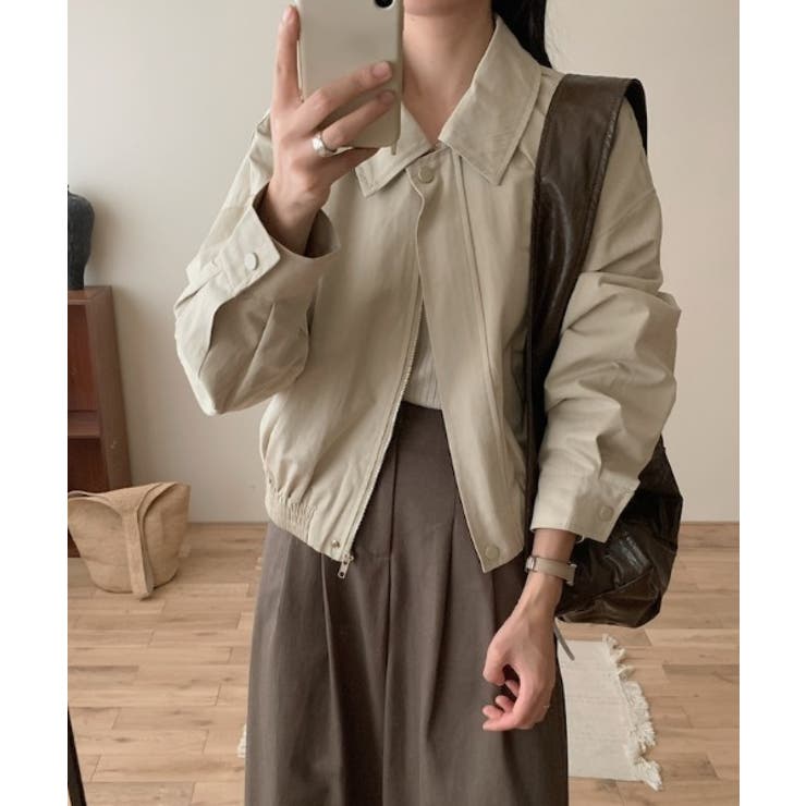 モカ | 襟付きジップスジャケット | Ulysses