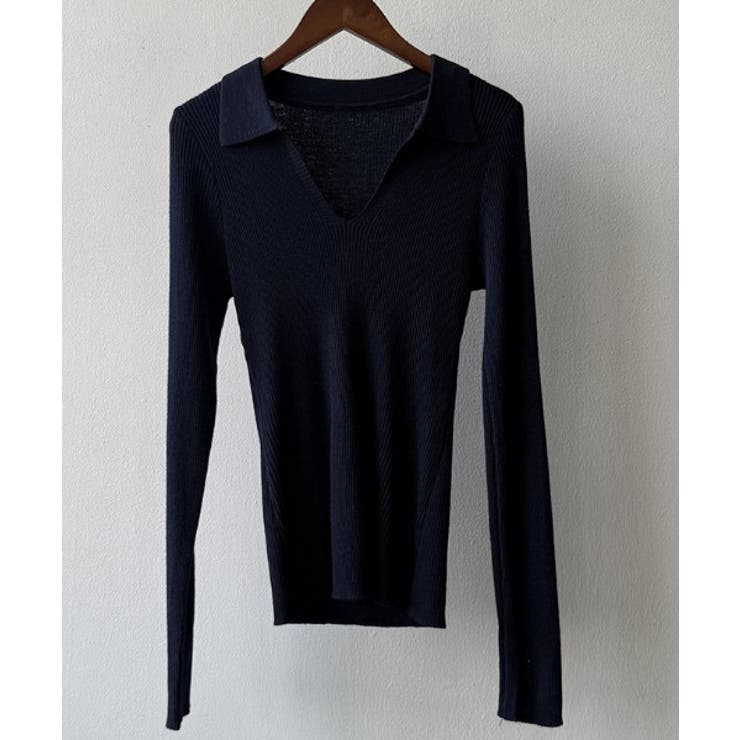 Vネック長袖ニットトップス | Ulysses | 詳細画像6 