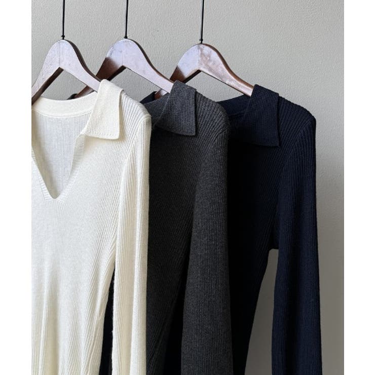 Vネック長袖ニットトップス | Ulysses | 詳細画像7 