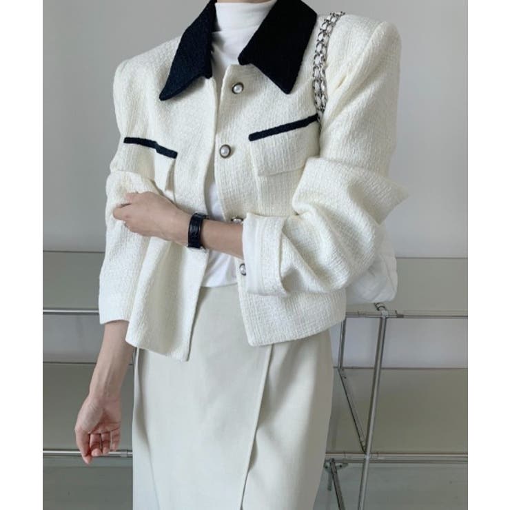 ホワイト | ボタンダウンボタンで切り替えジャケット | Ulysses