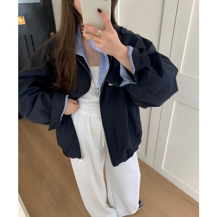 襟付きフェイクレイヤードジップスジャケット | Ulysses | 詳細画像3 