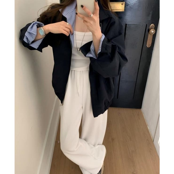 襟付きフェイクレイヤードジップスジャケット | Ulysses | 詳細画像4 