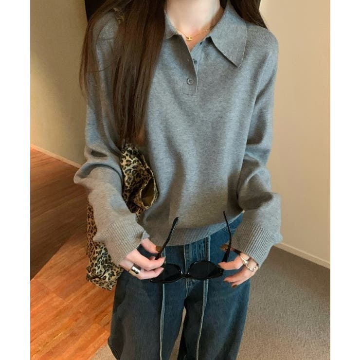 襟付きボタンでニットセーター | Ulysses | 詳細画像2 