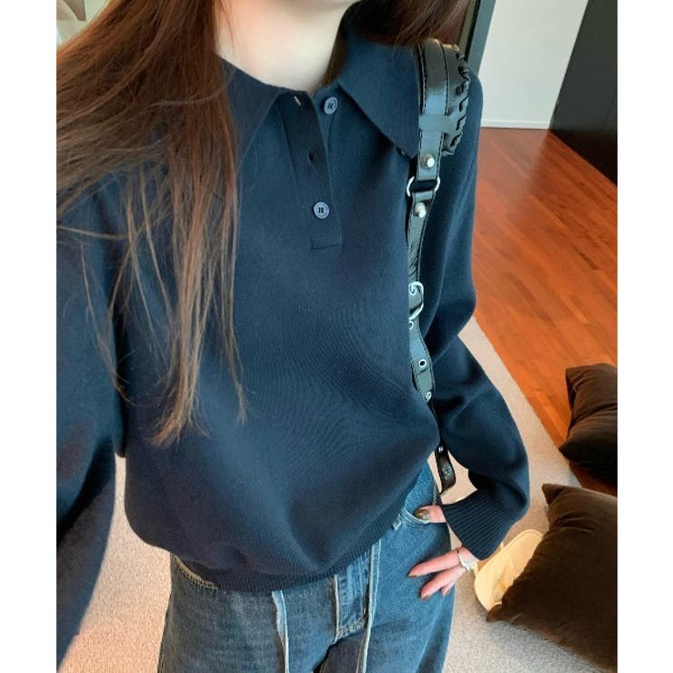 襟付きボタンでニットセーター | Ulysses | 詳細画像7 