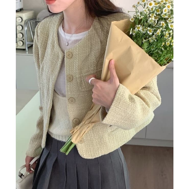 クルーネックボタンでジャケット | Ulysses | 詳細画像2 