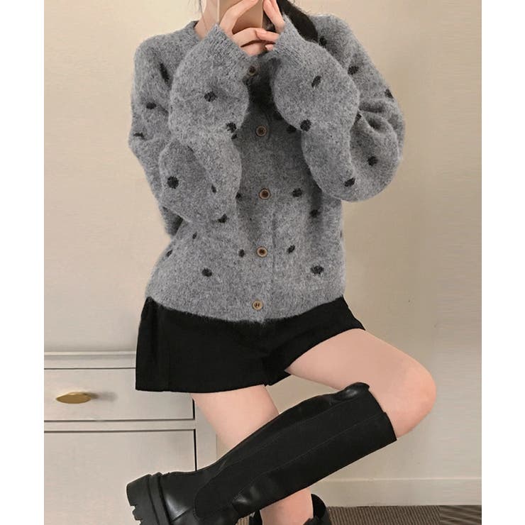 クルーネックボタンでニットジャケット | Ulysses | 詳細画像4 