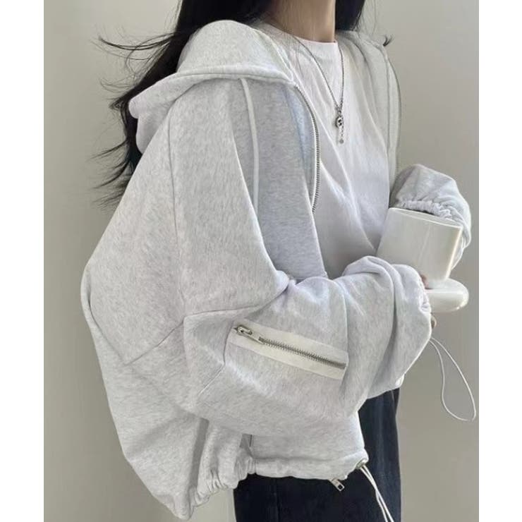 フード付きジップスドローストリングジャケット | Ulysses | 詳細画像2 