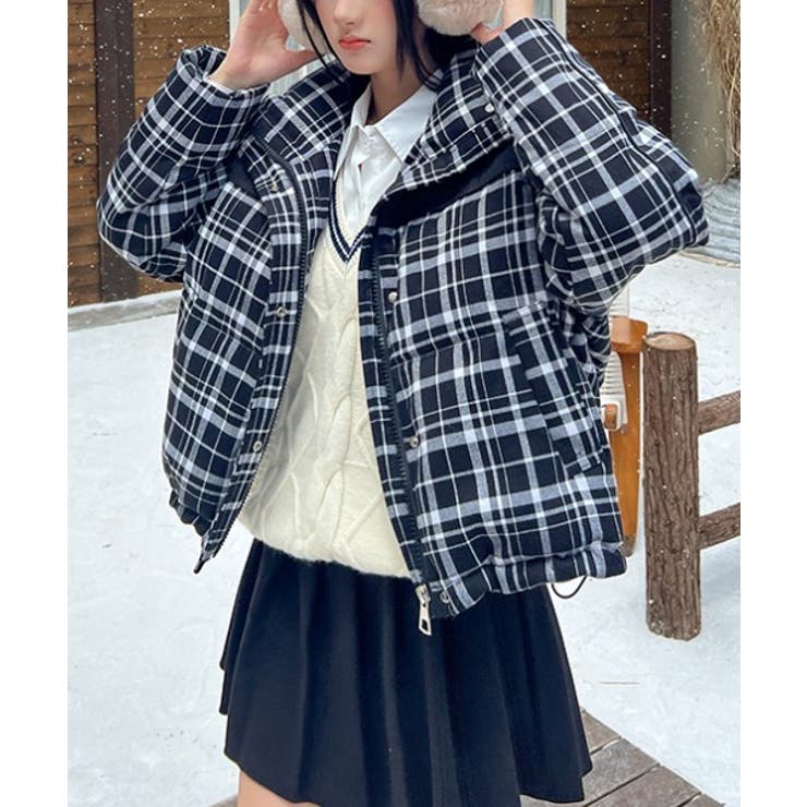 切り替えチェック柄ジップスジャケット | Ulysses | 詳細画像1 