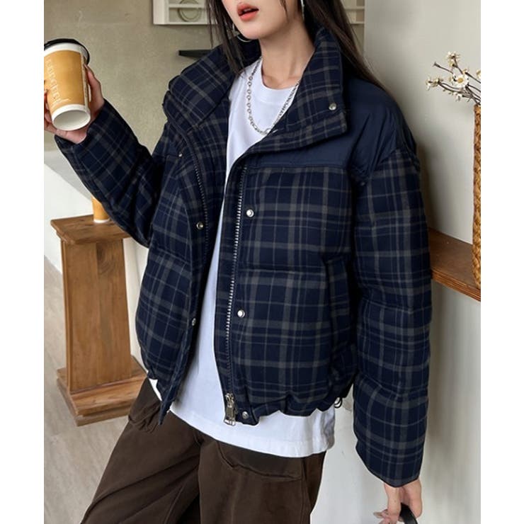 切り替えチェック柄ジップスジャケット | Ulysses | 詳細画像4 