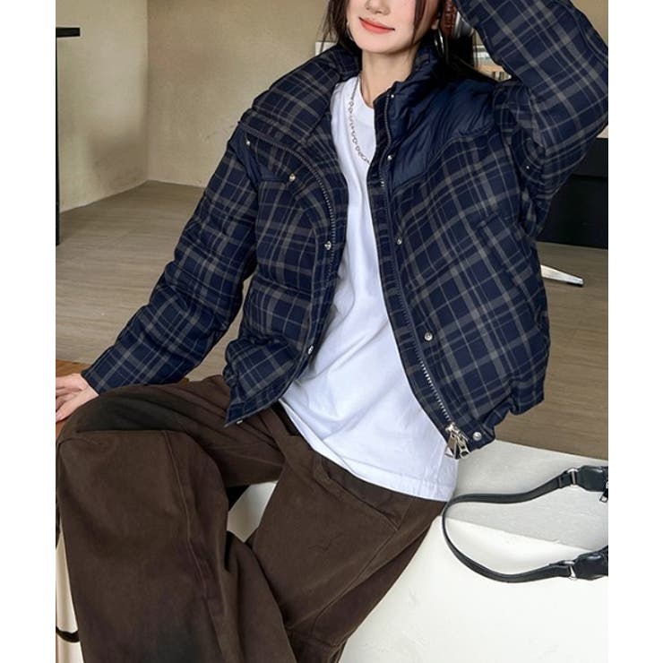 切り替えチェック柄ジップスジャケット | Ulysses | 詳細画像5 