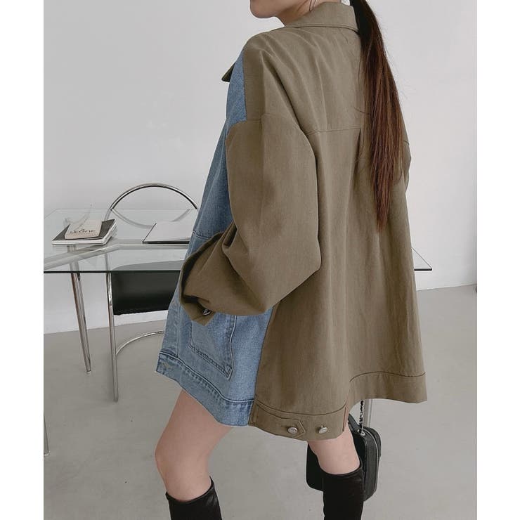 襟付きデニム切り替えジャケット | Ulysses | 詳細画像6 