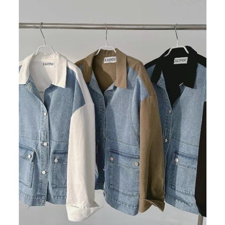 襟付きデニム切り替えジャケット | Ulysses | 詳細画像7 