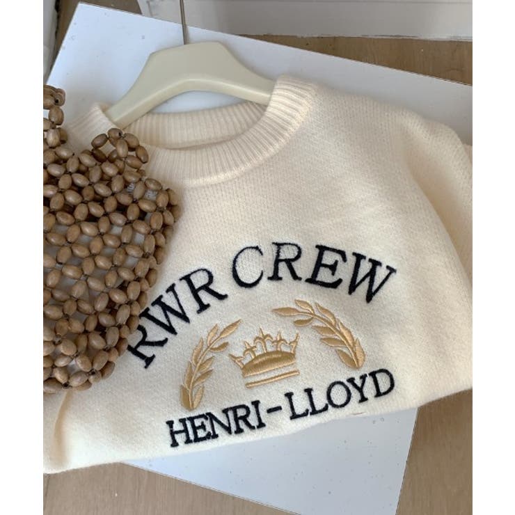 クルーネック刺繍ニットトップス | Ulysses | 詳細画像6 