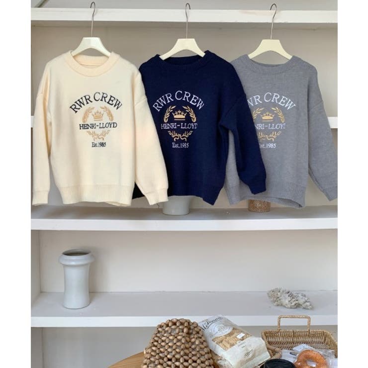 クルーネック刺繍ニットトップス | Ulysses | 詳細画像7 