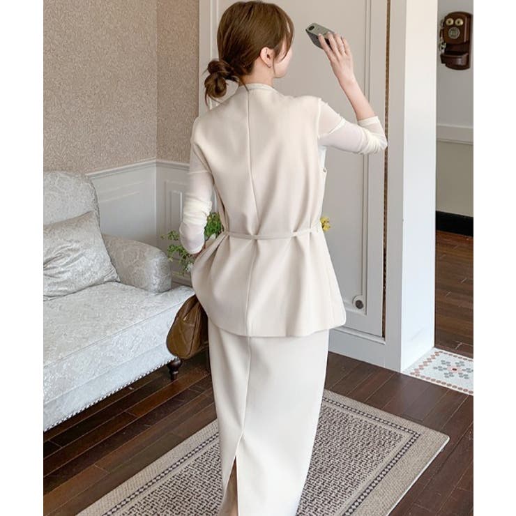ベルト付きノースリーブ+長袖+スカート3枚セット | Ulysses | 詳細画像9 
