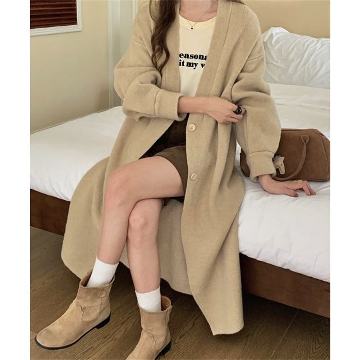 モカ | ボタンでカーディガンジャケット | Ulysses