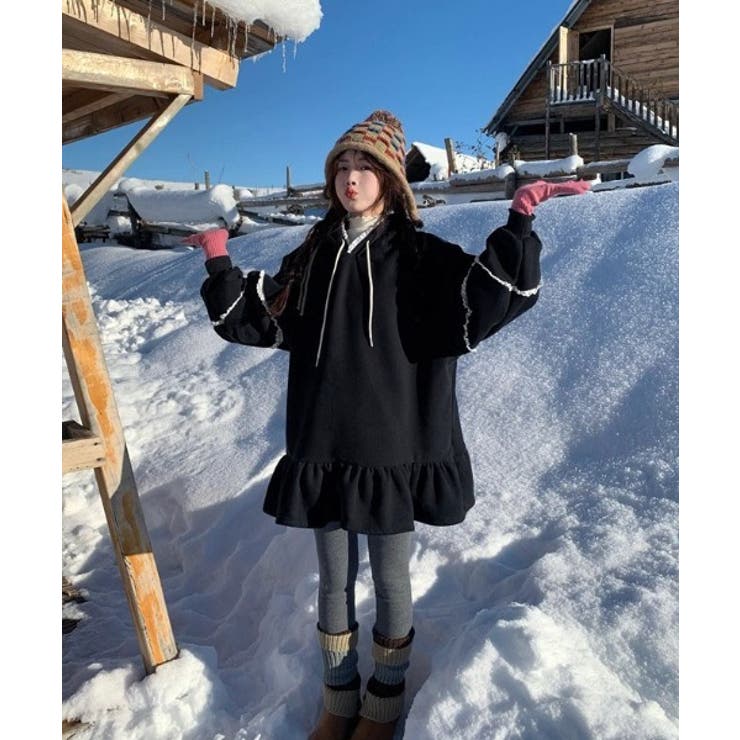 フード付きレース長袖ワンピース | Ulysses | 詳細画像2 