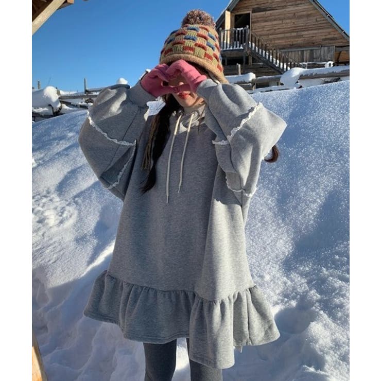 フード付きレース長袖ワンピース | Ulysses | 詳細画像5 