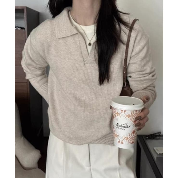 Vネックニット長袖トップス | Ulysses | 詳細画像5 