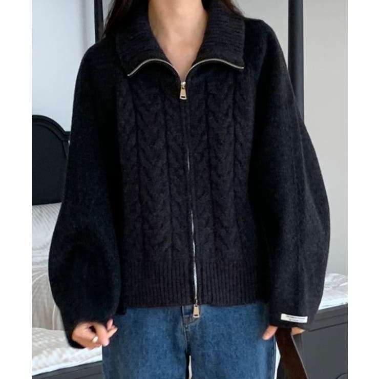 ハイネックダブルジップ切り替えジャケット | Ulysses | 詳細画像3 