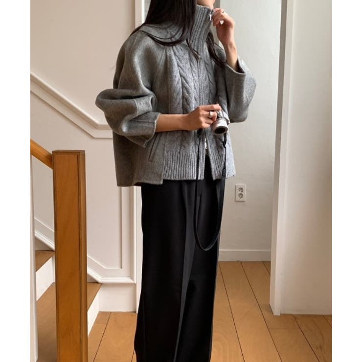 ハイネックダブルジップ切り替えジャケット | Ulysses | 詳細画像5 