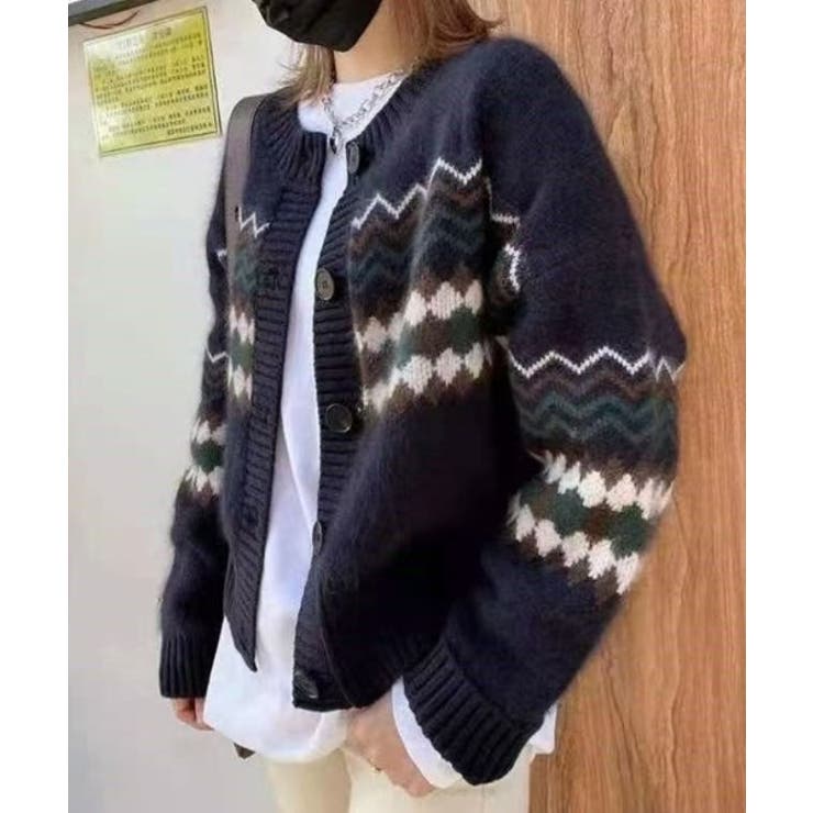 ノーカラーボタンでニットジャケット | Ulysses | 詳細画像4 