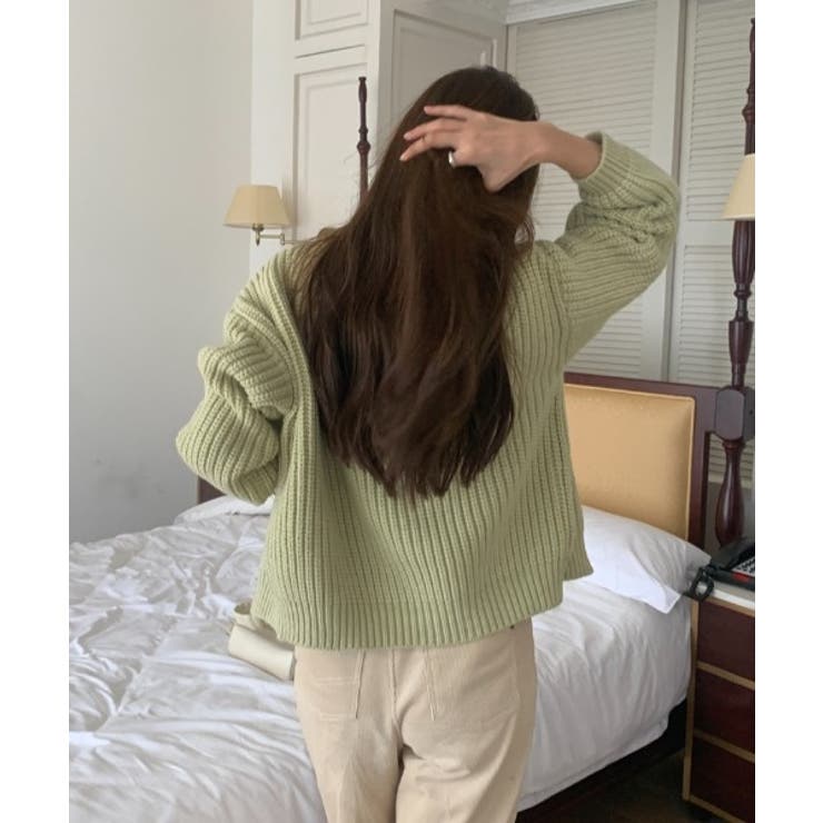 ダブルジップスタンドカラーニットトップス | Ulysses | 詳細画像7 