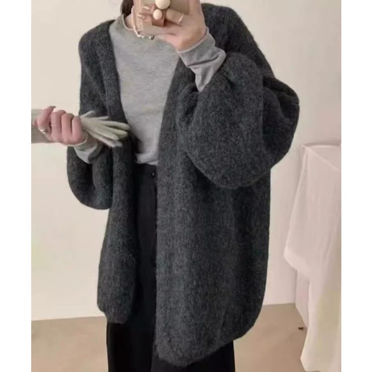 グレー | パフスリーブカーディガンジャケット | Ulysses