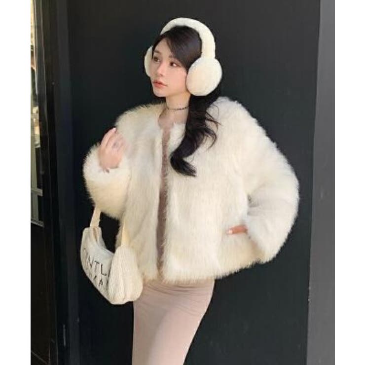 オフホワイト | ノーカラー長袖ジャケット | Ulysses