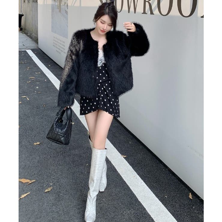 ブラック | ノーカラー長袖ジャケット | Ulysses