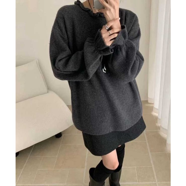 クルーネックフレア袖ニットトップス | Ulysses | 詳細画像2 