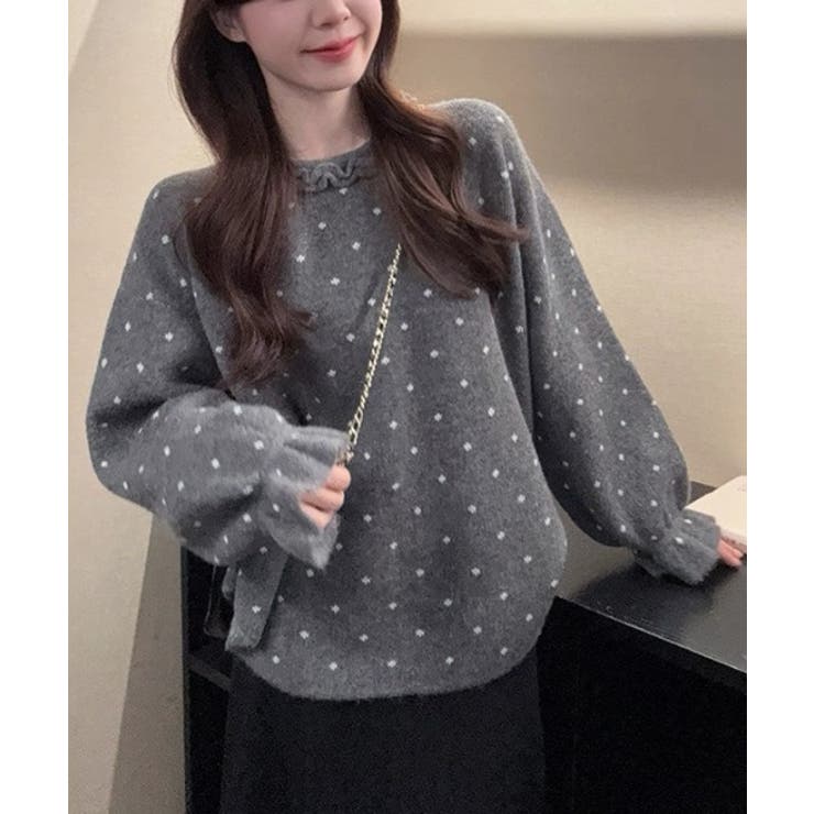 クルーネックフレア袖ニットトップス | Ulysses | 詳細画像3 