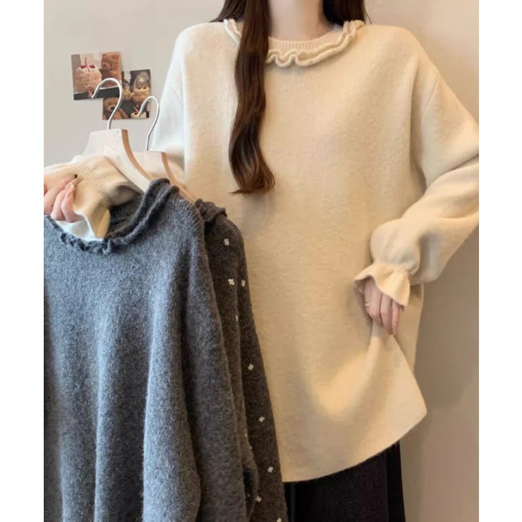 クルーネックフレア袖ニットトップス | Ulysses | 詳細画像6 