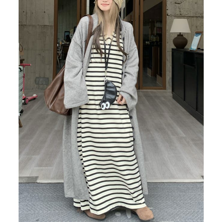 クルーネックリラックス長袖ワンピース | Ulysses | 詳細画像7 