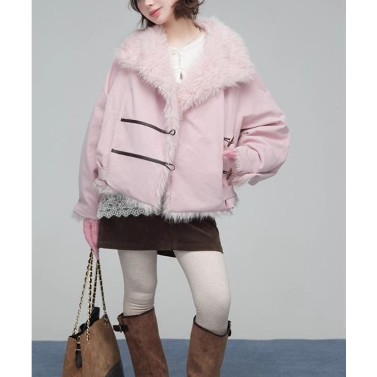 ピンク | ポケットリバーシブルボタンでジャケット | Ulysses