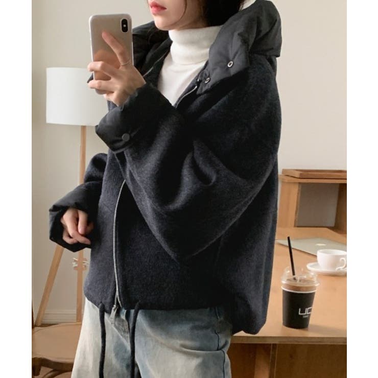 フード取り外せジップスドローストリングジャケットワイドパンツ | Ulysses | 詳細画像8 