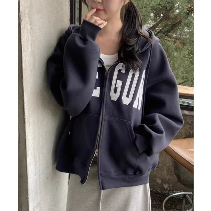 フード付きジップス長袖トップス | Ulysses | 詳細画像1 