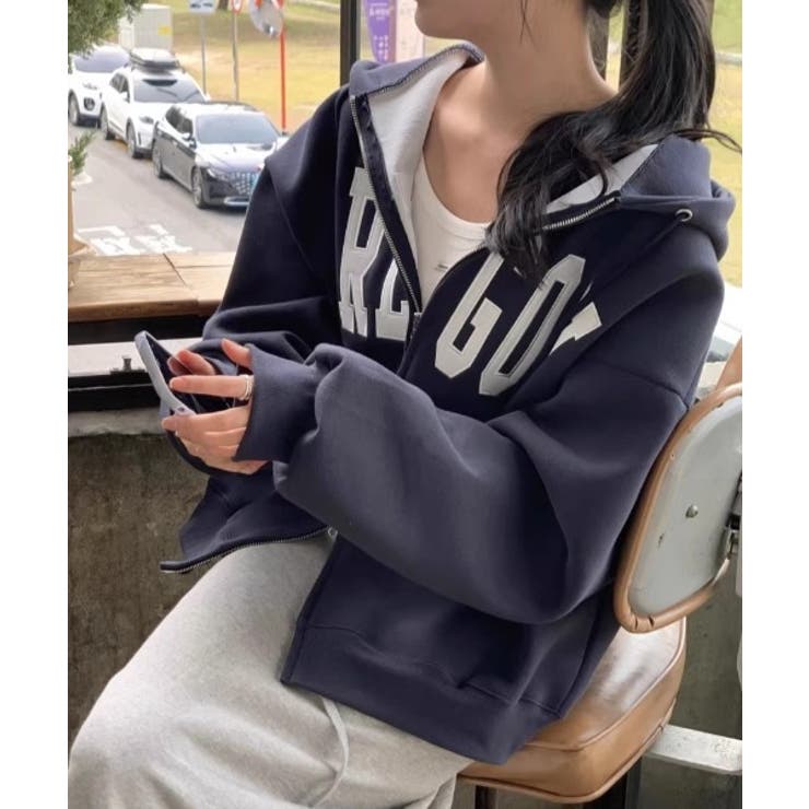 フード付きジップス長袖トップス | Ulysses | 詳細画像2 