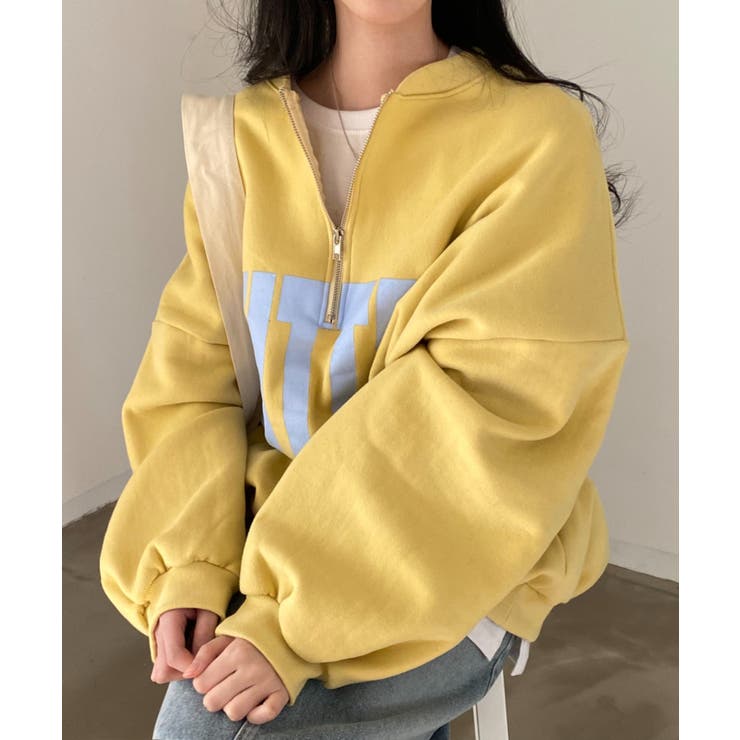 イエロー | クルーネック長袖トップス | Ulysses