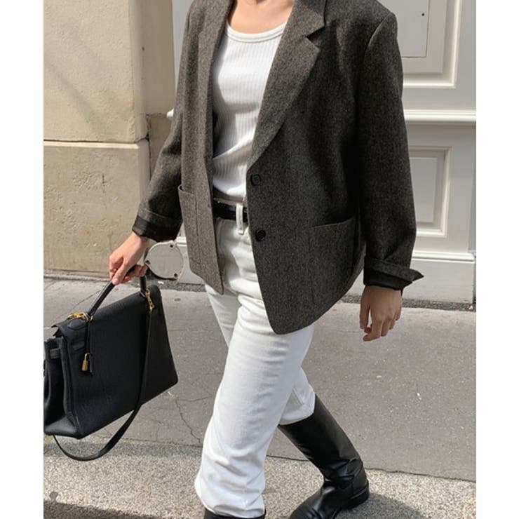 襟付きボタンでスーツジャケット | Ulysses | 詳細画像3 