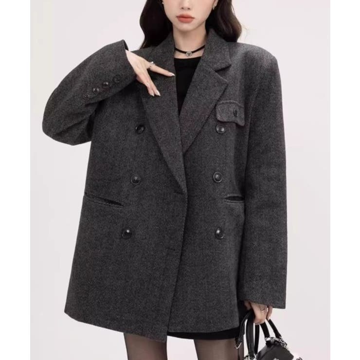 レギュラーカラーボタンでメルトンジャケット | Ulysses | 詳細画像1 