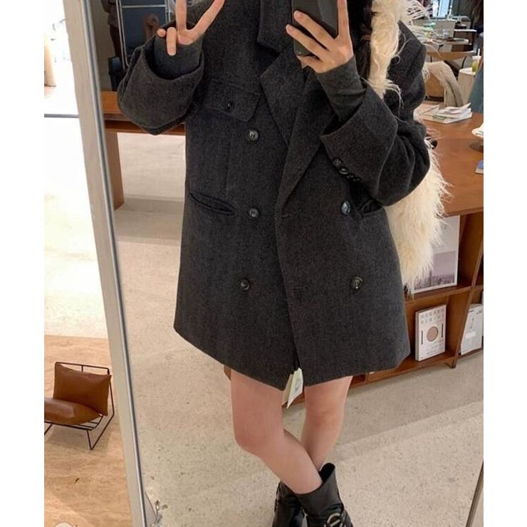 レギュラーカラーボタンでメルトンジャケット | Ulysses | 詳細画像4 