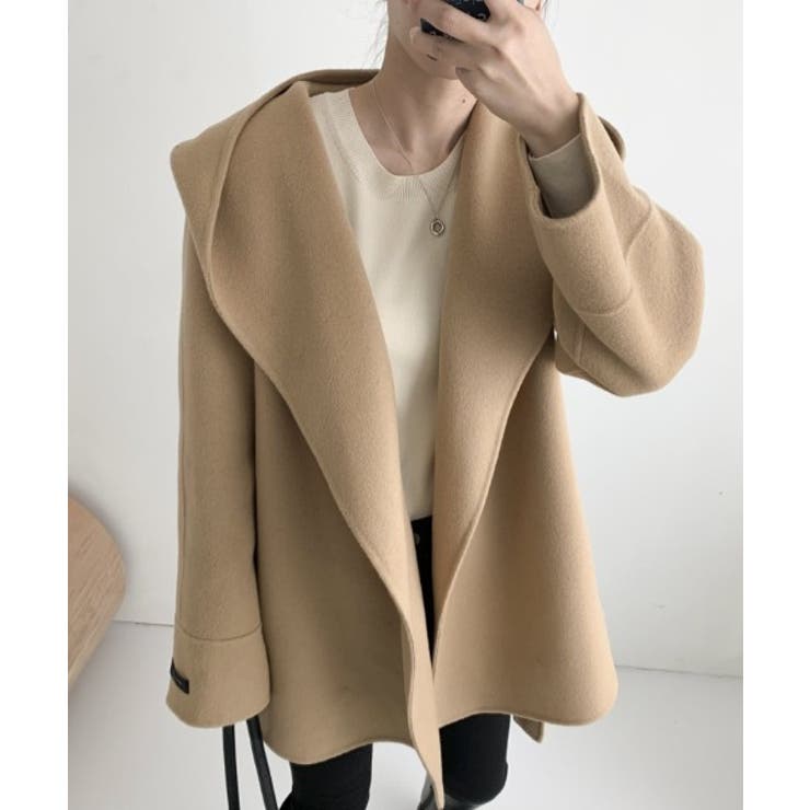 フード付きベルト付きメルトンジャケット | Ulysses | 詳細画像7 