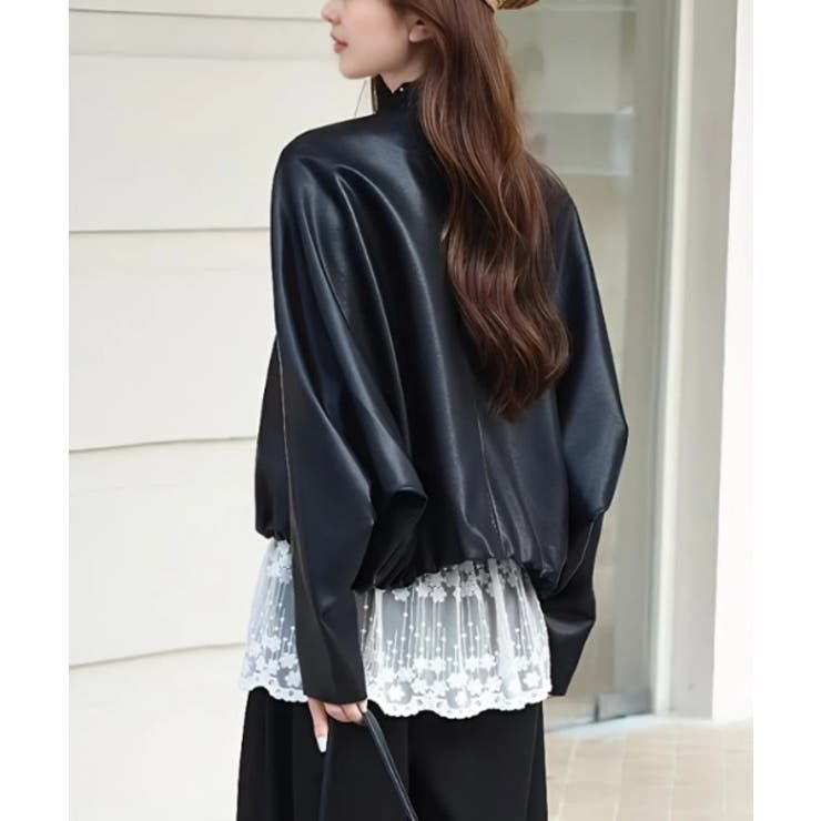 クルーネックジップスPUジャケット | Ulysses | 詳細画像3 