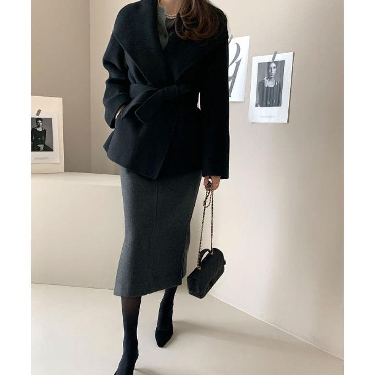 襟付きベルト付きメルトンジャケット | Ulysses | 詳細画像3 