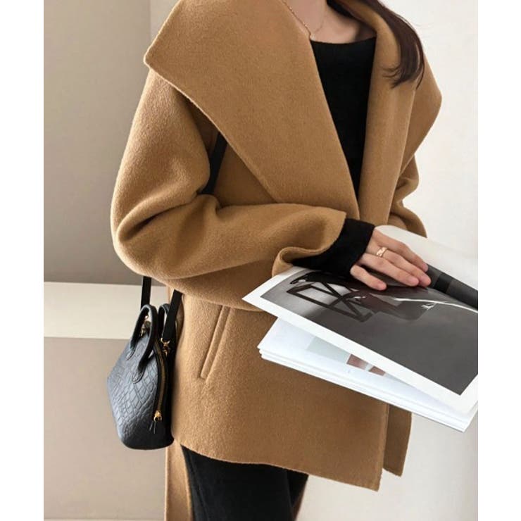 襟付きベルト付きメルトンジャケット | Ulysses | 詳細画像6 